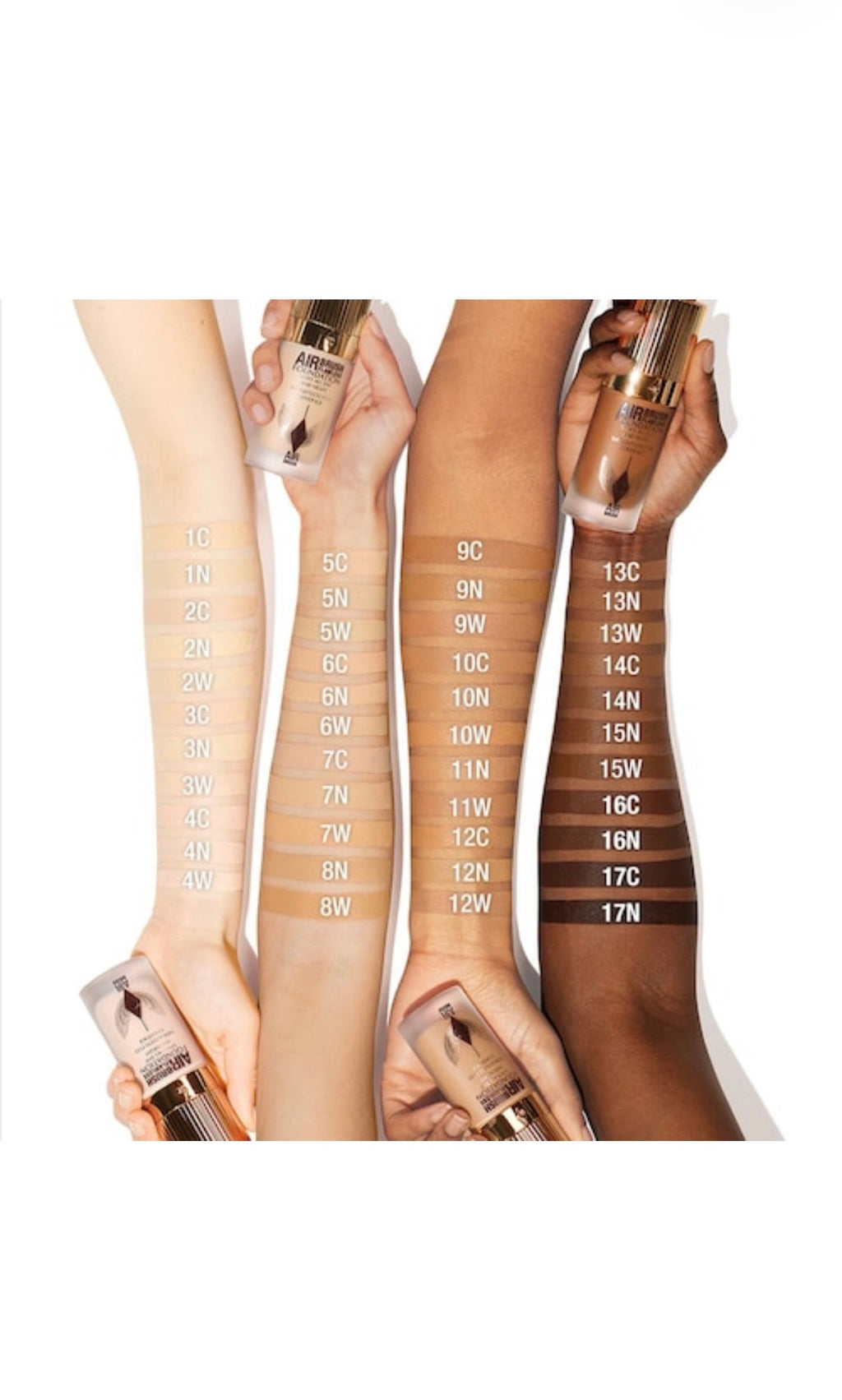 Airbrush Flawless Foundation - Fond de teint léger à couvrance totale TEINTE 1 COOL/FROID