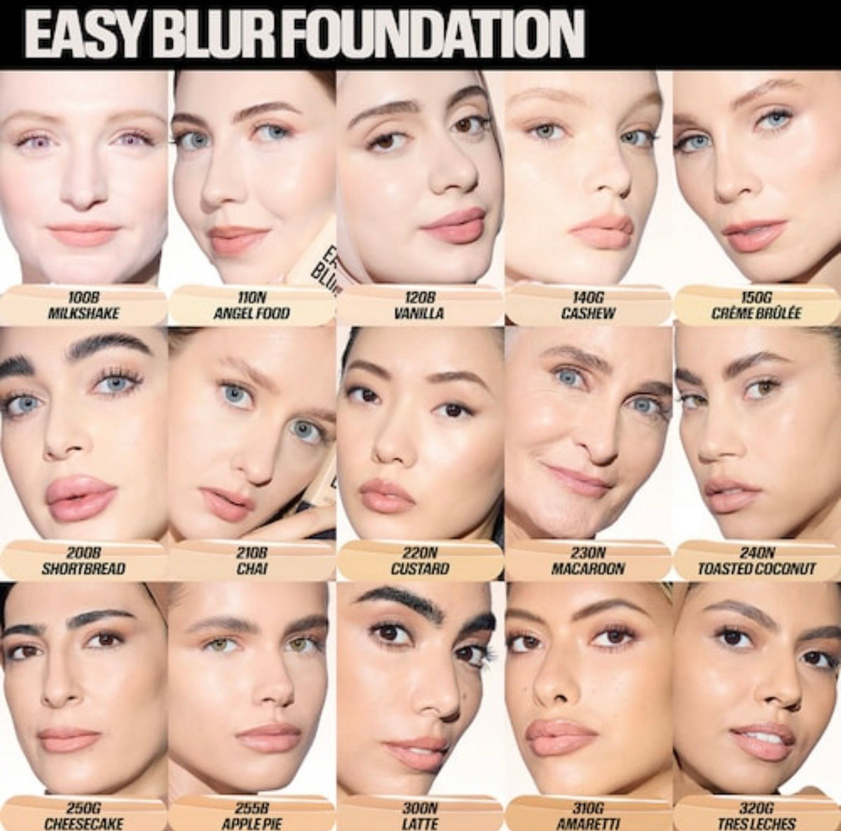 HUDA BEAUTY
Easy Blur Natural Airbrush Foundation - Fond de teint VANILLA 120